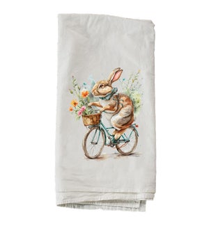 Bunny Flower Delivery Towel